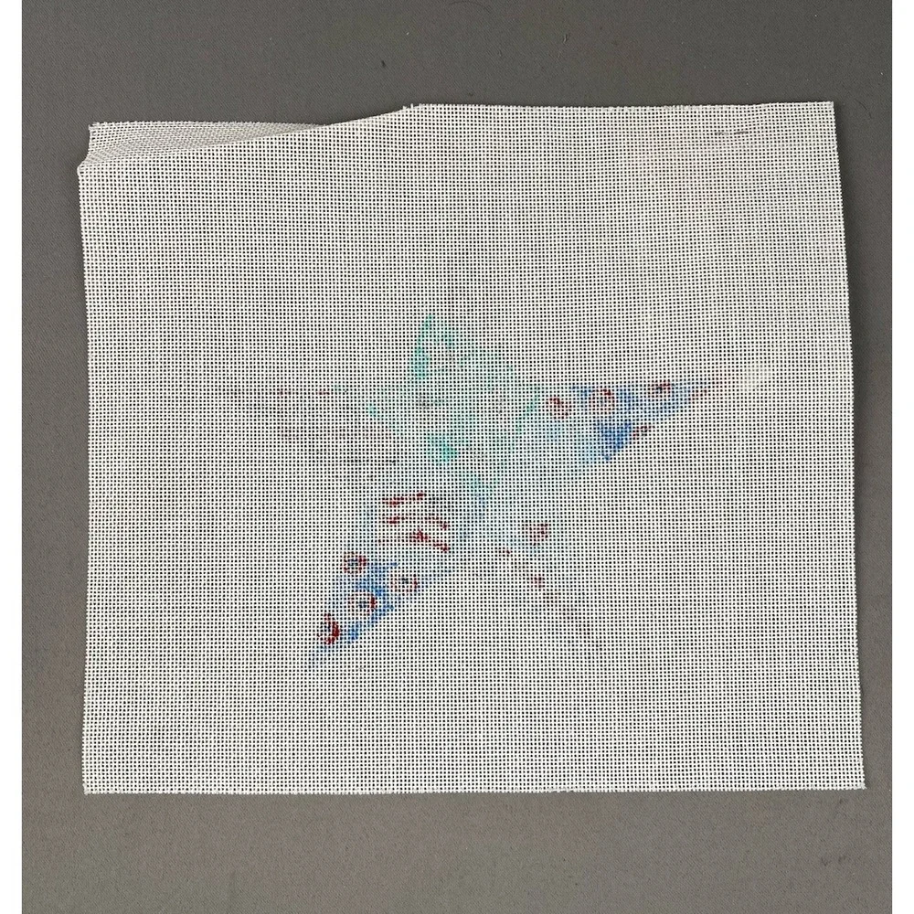 Renaissance Designs Handpainted Needlepoint Canvas USA Star Flag 4th of July‎